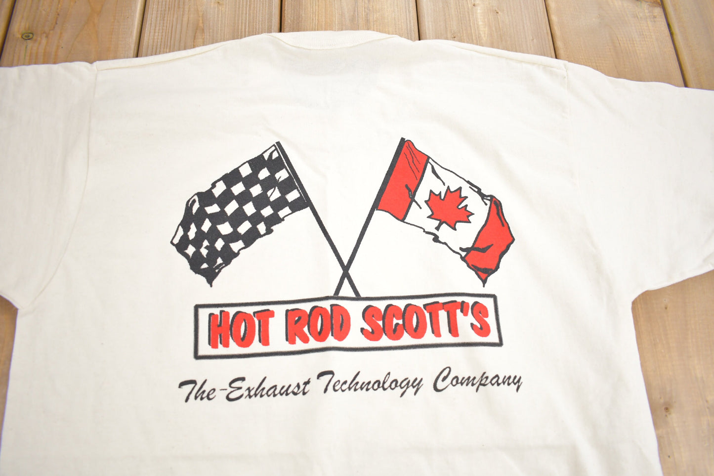 Vintage 1990s Hot Rod Scott's Graphic T Shirt / Vintage T Shirt / Streetwear / Graphic Tee / Single Stitch / Made In Canada