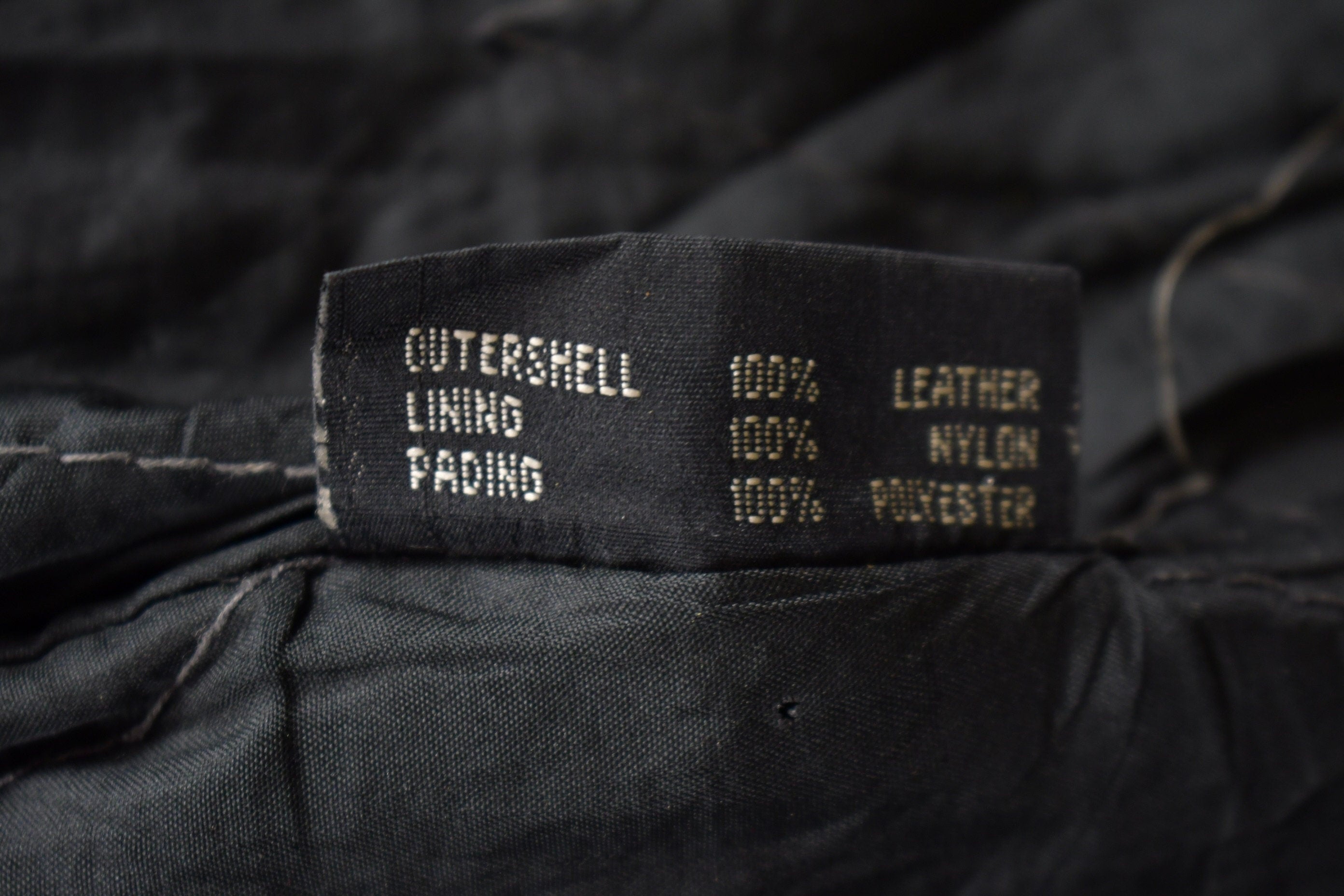 Vintage 1990s Leather Biker Jacket