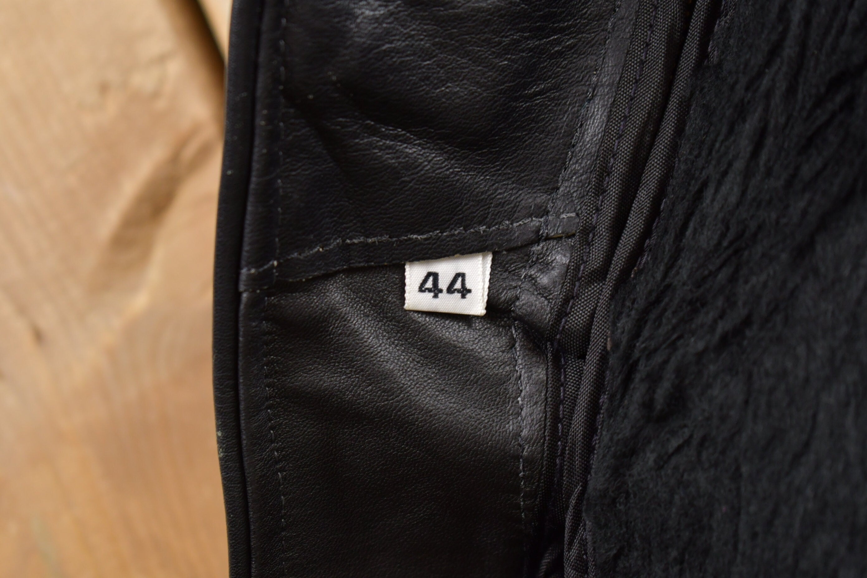Vintage 1970s Branded Garments Leather Biker Jacket