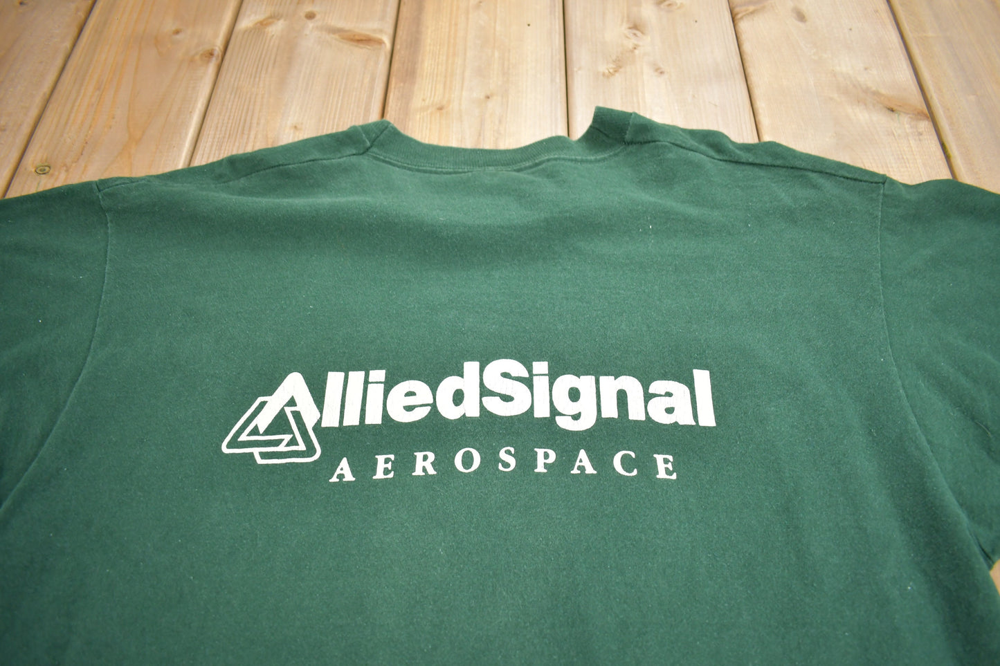 Vintage 1990s CFC Free And Friendly Allied Signal Aerospace Graphic T Shirt / Vintage T Shirt / Graphic Tee / Single Stitch / Made In Canada