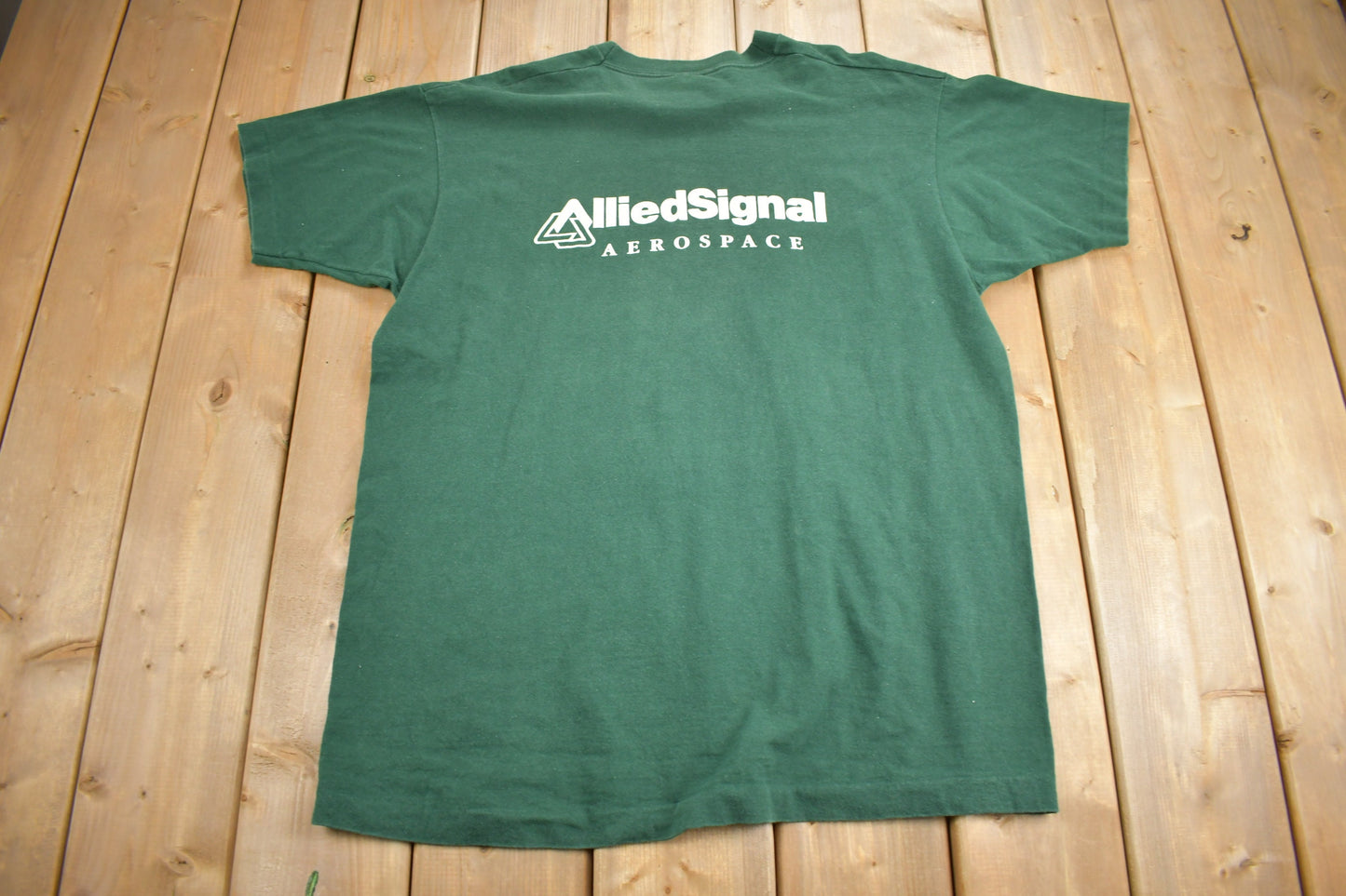 Vintage 1990s CFC Free And Friendly Allied Signal Aerospace Graphic T Shirt / Vintage T Shirt / Graphic Tee / Single Stitch / Made In Canada