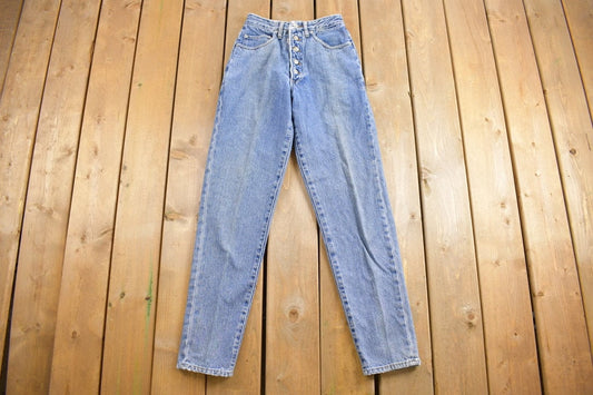 Vintage 1980s Kikit Button Fly Jeans Size 24 X 31.5 / Blue / 80s Denim / American Vintage / Workwear / Streetwear / Pants