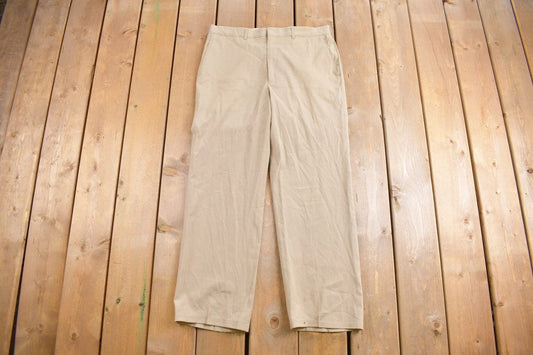 Vintage 1990s Haggar Dress Trouser Size 34 x 28.5 / Vintage Trousers / Rare Vintage / Vintage Pants / Vintage Dress Pants / Khakis