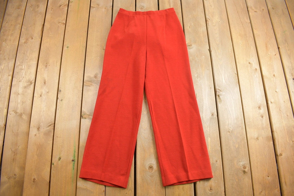 Vintage 1970's Act III Polyester Wool Trousers Size 26 x 27