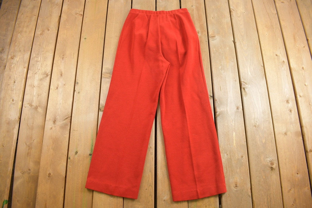 Vintage 1970's Act III Polyester Wool Trousers Size 26 x 27
