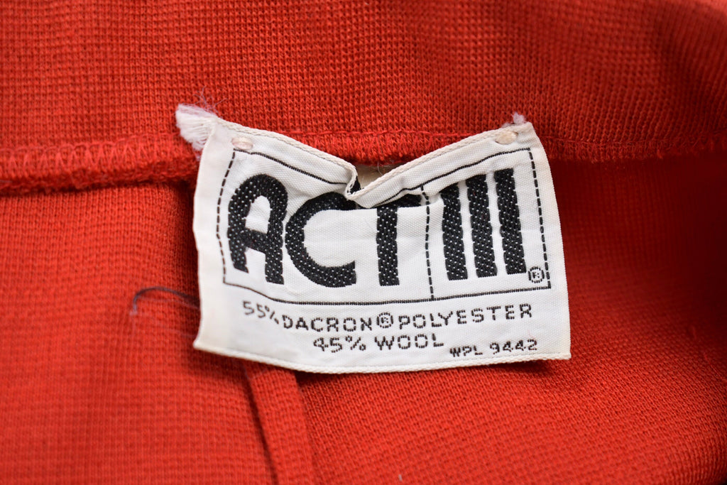 Vintage 1970's Act III Polyester Wool Trousers Size 26 x 27