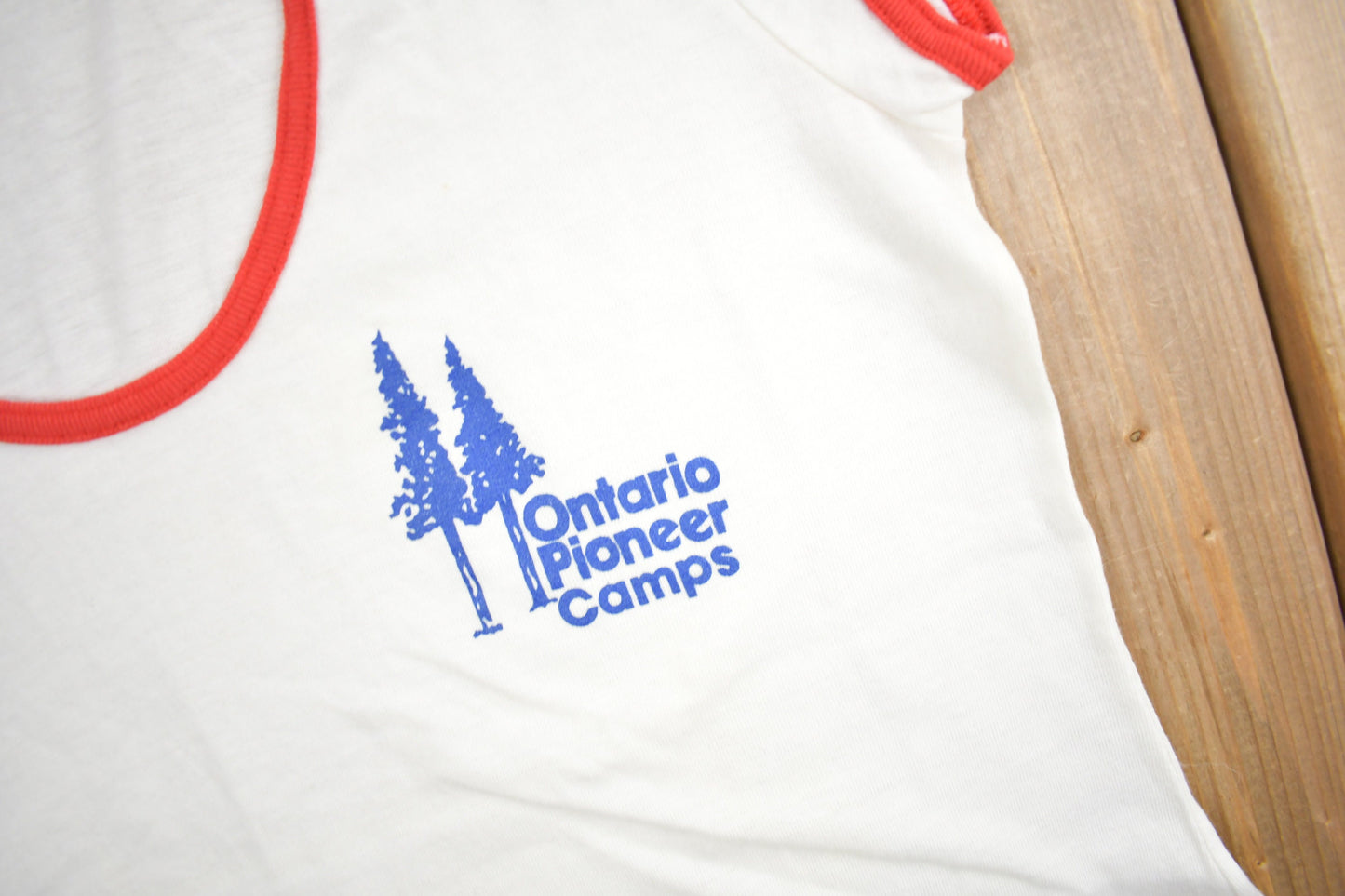 Vintage 1970s Ontario Pioneer Camps Women's Shirt / Vintage T Shirt / Vintage Ontario / Graphic Tee / Single Stitch / Made In Canada