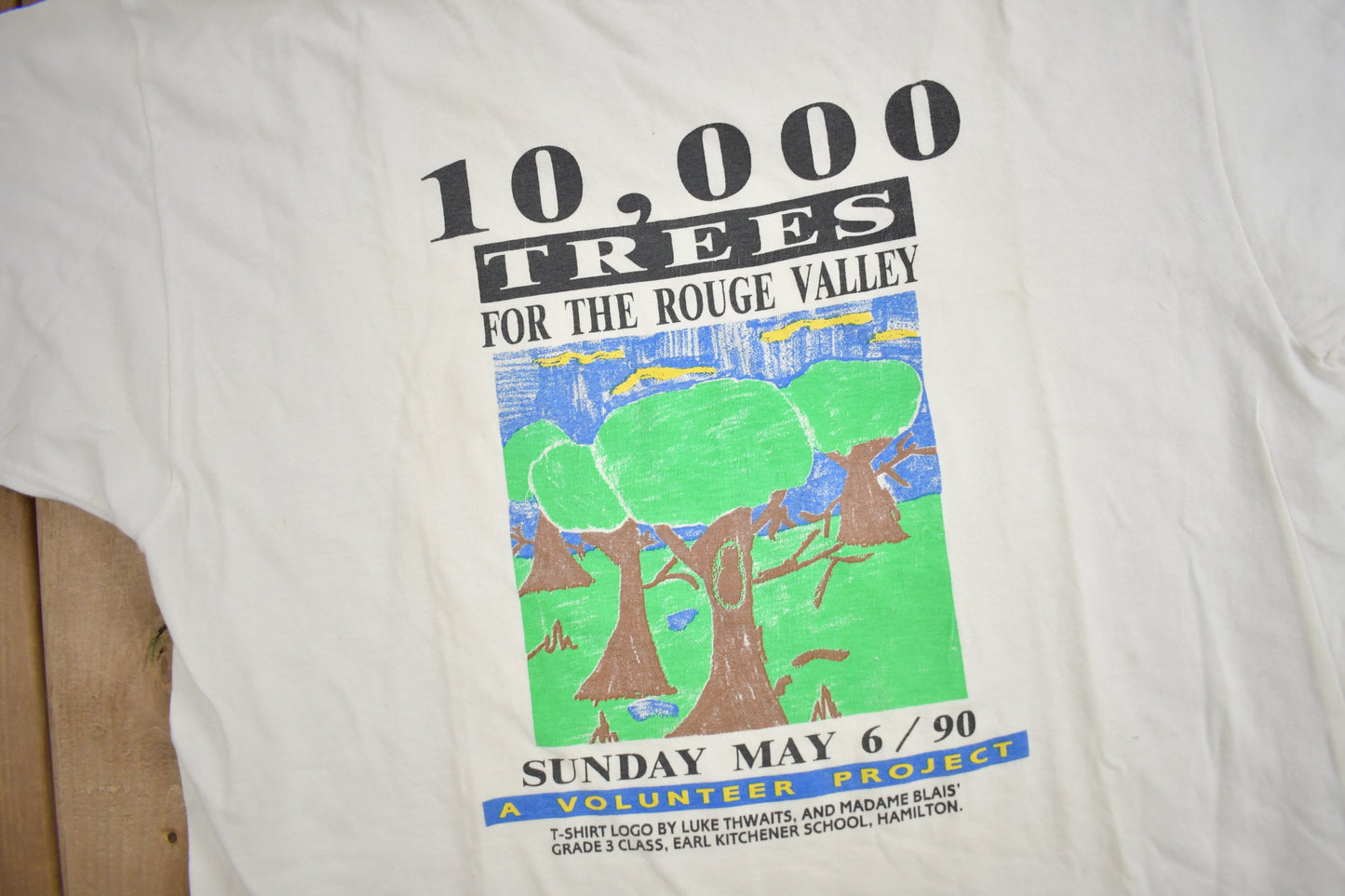 Vintage 1990 10,000 Trees For The Rogue Valley Graphic T Shirt / Vintage T Shirt / Streetwear / Graphic Tee / Single Stitch