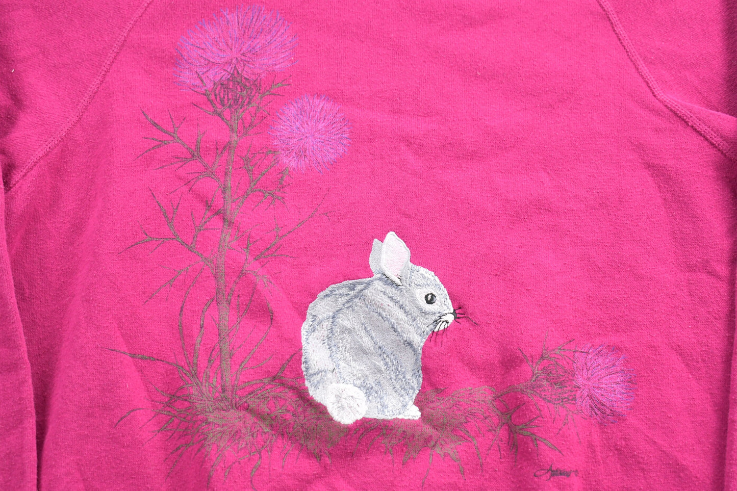 Vintage 1990's Cute Rabbit Crewneck / 90s Crewneck / Nature / Animals / Vintage Sweatshirt / Bunny / Made In USA / Pullover Sweatshirt