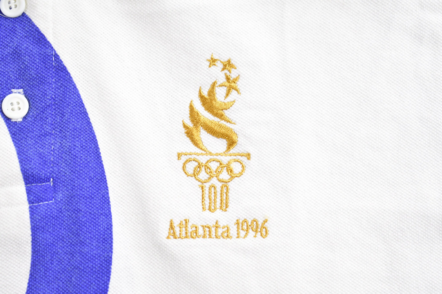 Vintage 1996 Atlanta Olympics Polo Shirt / All Over Print / Streetwear / Rare Vintage / Polo Shirt / American Vintage / Made In USA