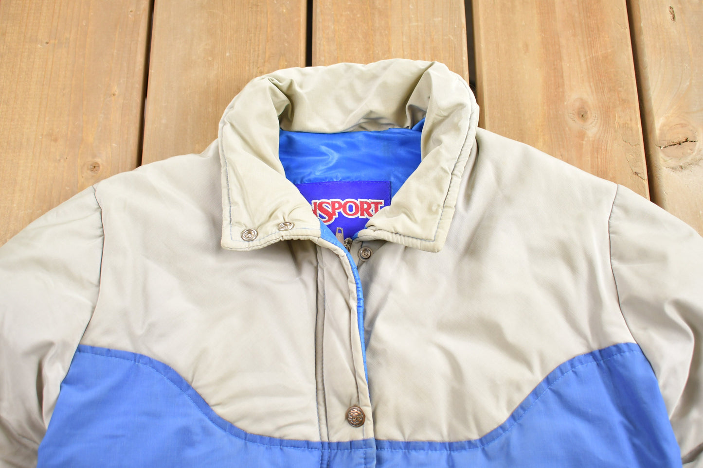 Vintage 1980s Jansport Puffer Jacket / Goose Down Fill / Vintage Bubble Jacket / Winter / Streetwear / 80s Jacket