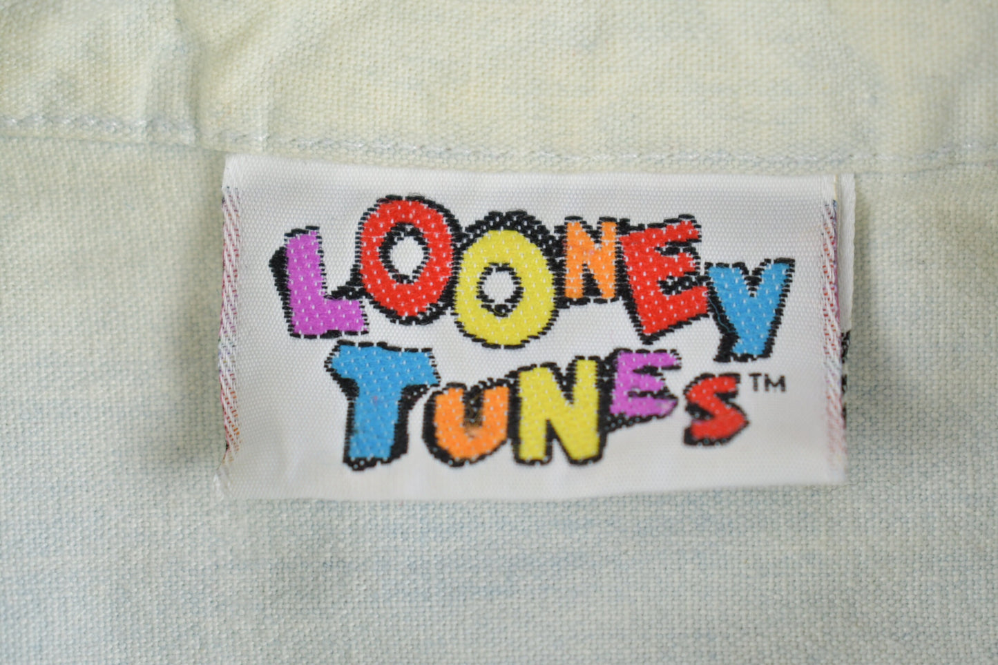 Vintage 1993 Looney Tunes Button Up Shirt / 90s Cartoon Character / Acme Clothing / Streetwear / Warner Bros / Bugs / Tweety / Sylvester