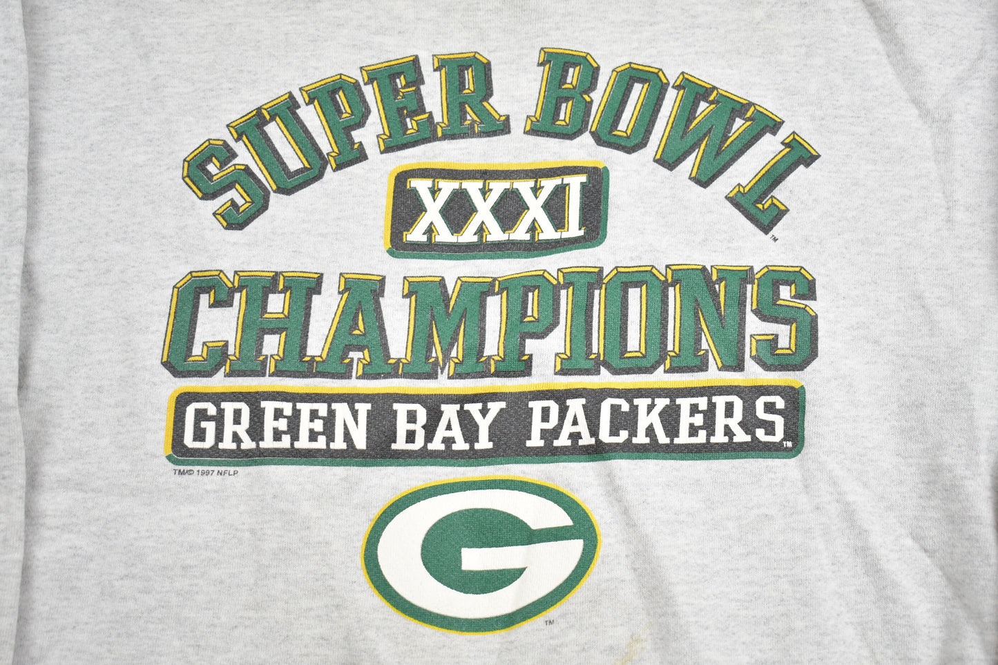 Vintage 1997 Green Bay Packers NFL Graphic Crewneck / 90s Crewneck / Vintage Super Bowl Sweater / Football Sweatshirt / Superbowl Champions