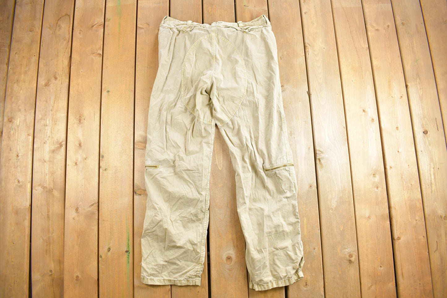 Vintage 1990's Polo Cargo Pants Size 35 x 32 / Vintage Polo By Ralph Lauren / Vintage Cargos / Streetwear Fashion / Beige Cargo Pants