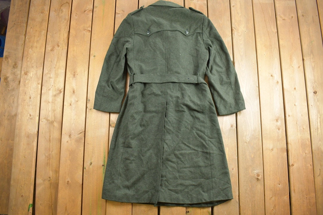 Vintage 1950s Wool Trench Coat