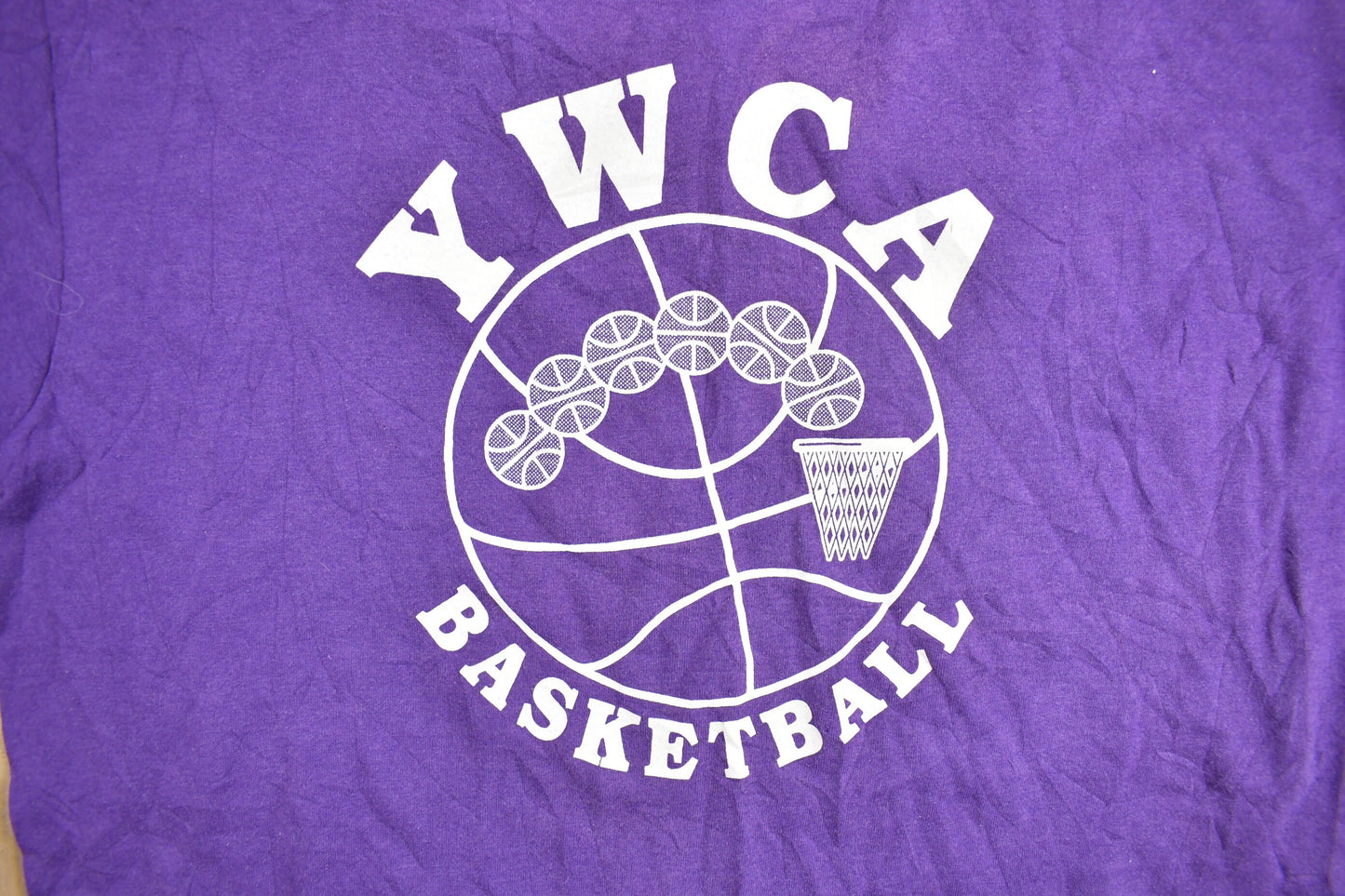 Vintage 1990s YWCA Basketball Number 4 Graphic T-Shirt / Streetwear / Retro Style / 90s Graphic Tee / Single Stitch / Made In USA /