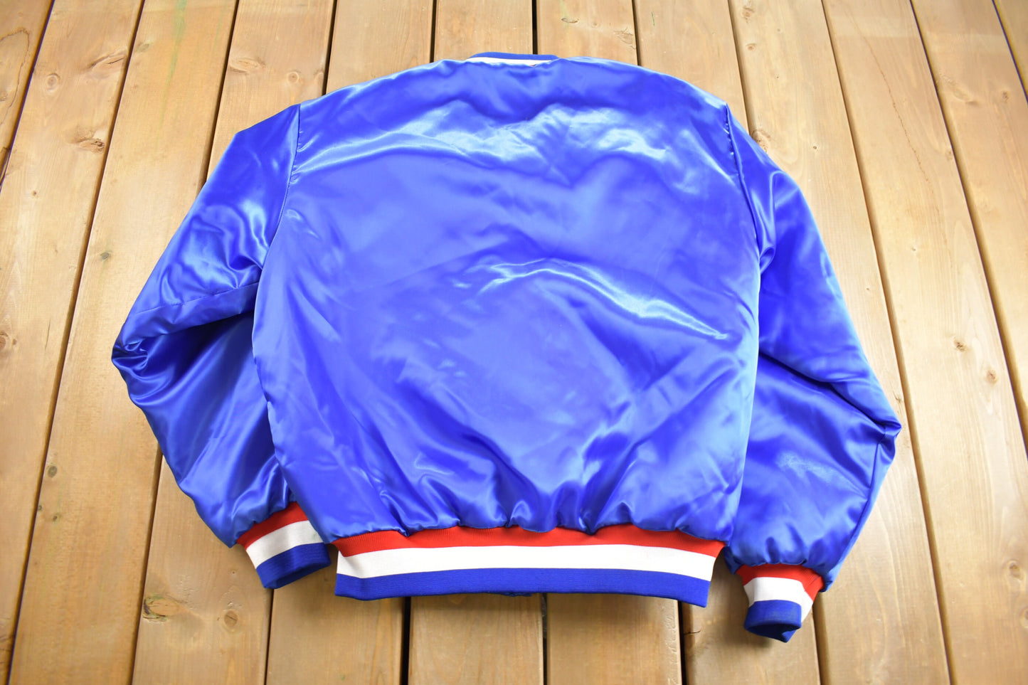 Vintage 1980s Chicago Cubs MLB Satin Jacket / Swingster / Embroidered / Streetwear / Sportswear / Made In USA