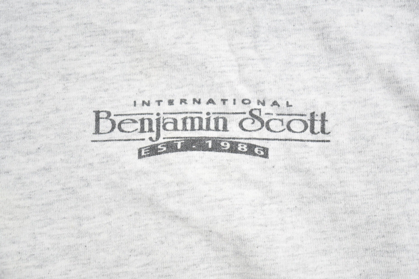 Vintage 1990s International Benjamin Scott Boat Painting Graphic Print T-Shirt / Streetwear / Retro Style / 90s Graphic T / Single Stitch /