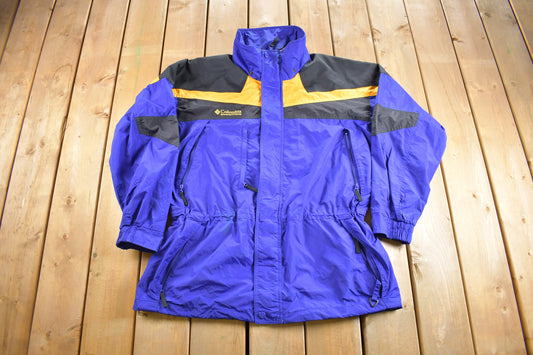 Vintage 1990s Columbia Sportswear Color Block Ski Jacket / Size XL / Streetwear / Ski Coat