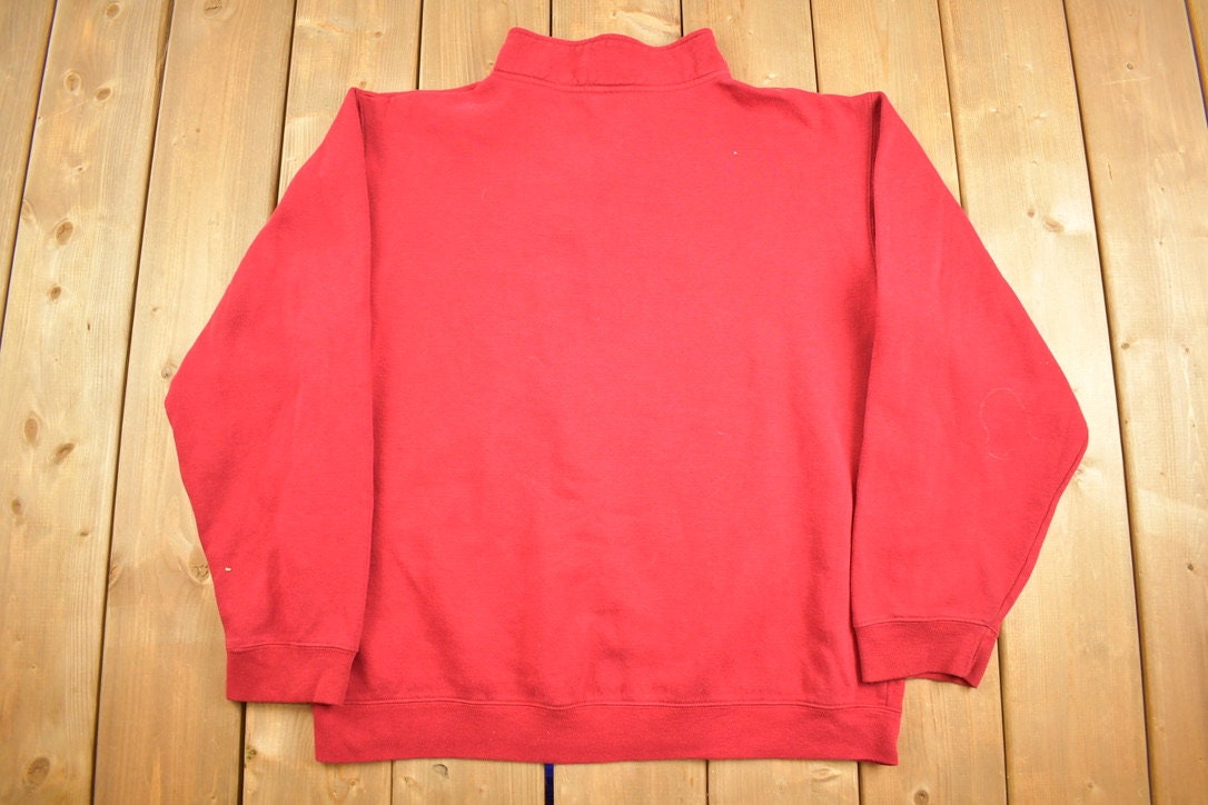 Vintage 2003 Canada Quarter Zip Sweater / Made In Canada / Vintage Canada Hockey / Canadian Vintage