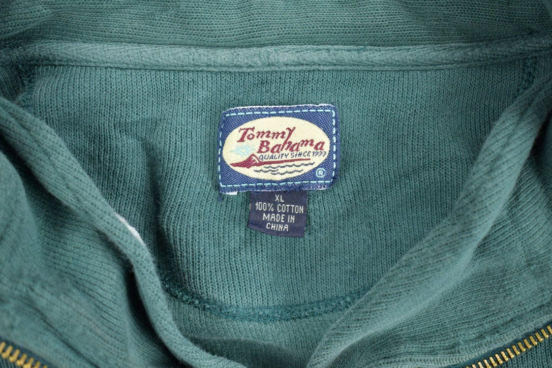 Vintage 1990s Tommy Bahama Swordfish Embroidered Quarter Zip Sweatshir –  LOST BOYS VINTAGE