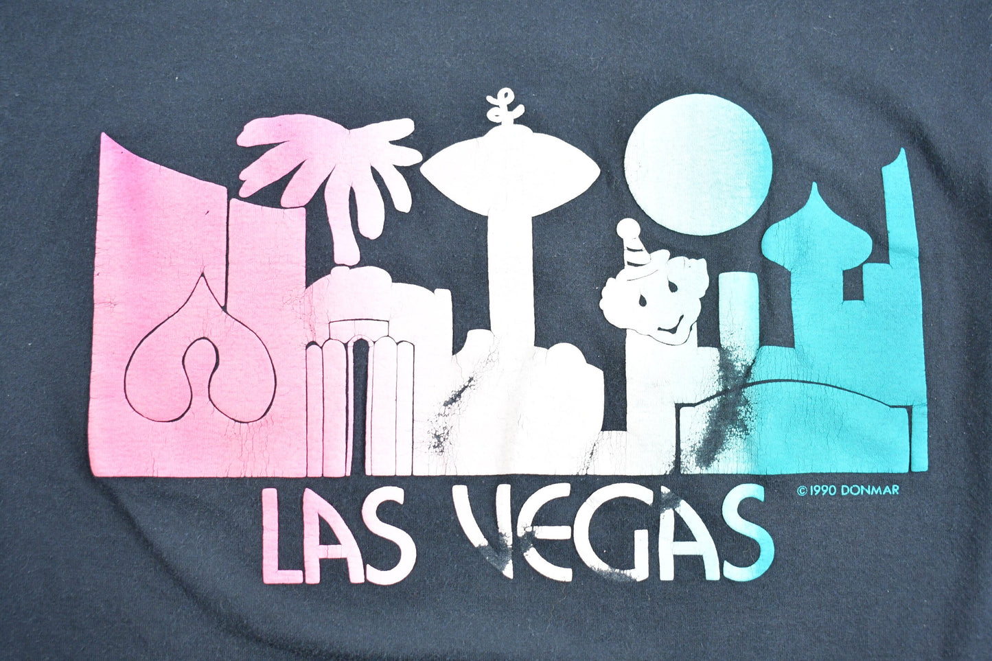 Vintage 1980s Las Vegas Souvenir T Shirt / Streetwear / Made In USA / Vacation Tee / Travel T Shirt /