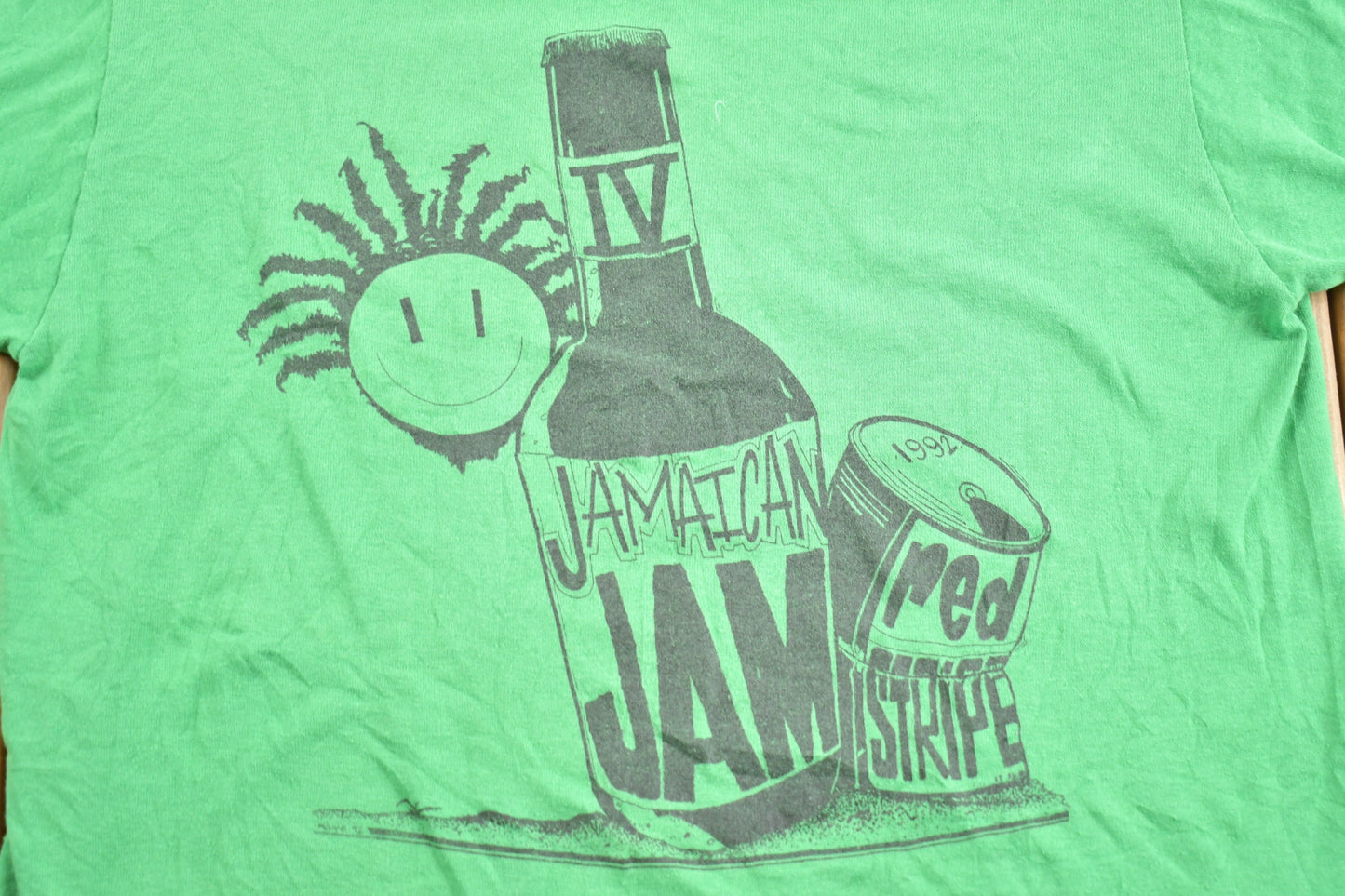 Vintage 1992 The Jam Jamaica Graphic T Shirt / Vintage T Shirt / Streetwear / Graphic Tee / Single Stitch / Made In USA / Red Stripe