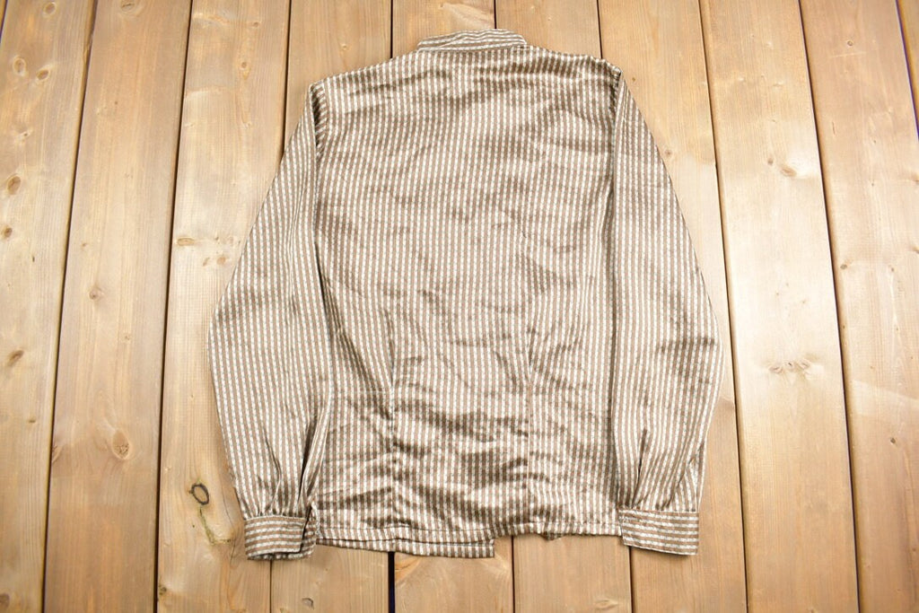 Vintage 1980s Gordon Band Collar Button Up Shirt