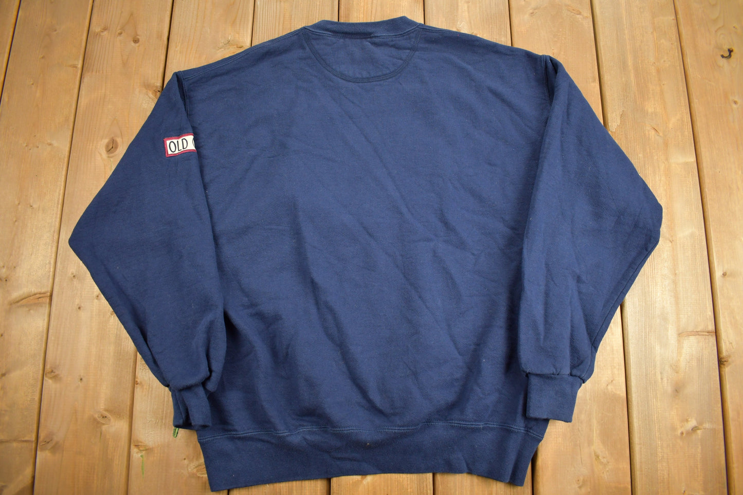 Vintage 1990s Navy Old Saybrook, CT Sweatshirt / 90s Crewneck / Souvenir Sweater / Tourist / Travel And Vacation