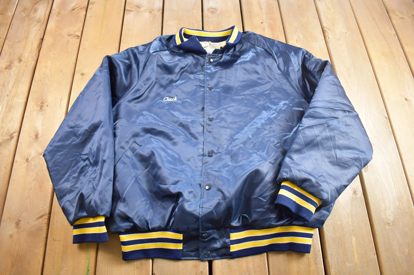 Vintage 1980s PCA Ashland Satin Jacket / Snap Button / Streetwear / Souvenir Jacket / Made In USA / Work Jacket / Aristo Jac