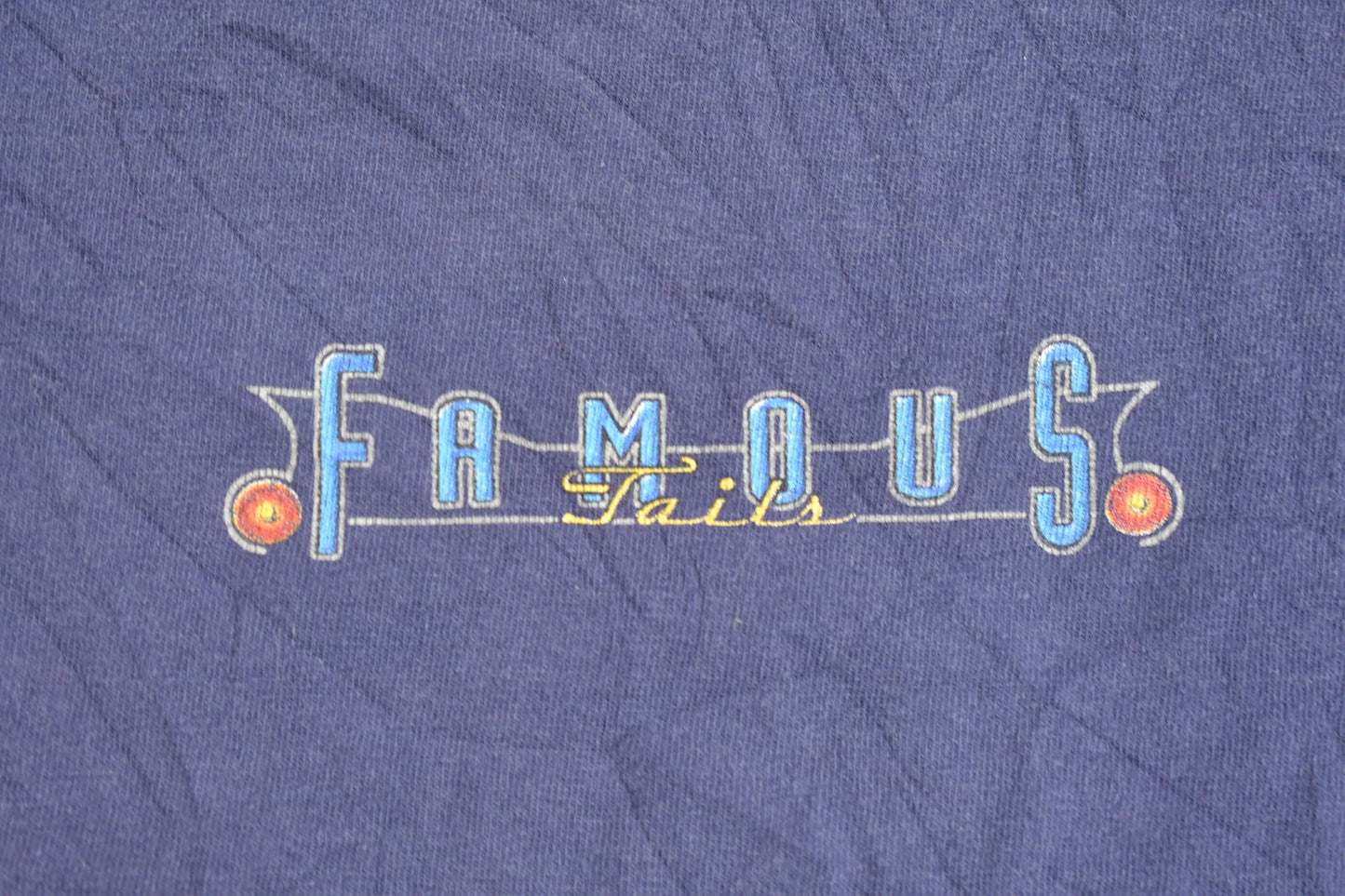 Vintage 1990s Famous Tails Vintage Car Theme Graphic T-Shirt / Streetwear / Retro Style / Single Stitch / Made In USA / 90s Graphic Tee