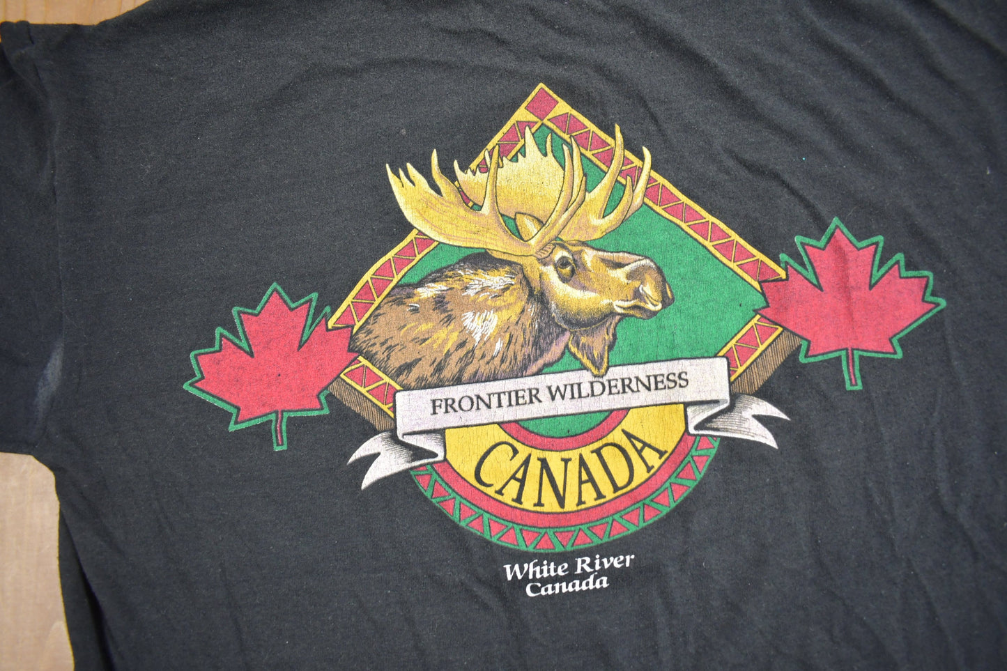 Vintage 1990s White River Canada Souvenir T Shirt / Streetwear / Made In Canada / Vacation Tee / Travel T Shirt / Single Stitch