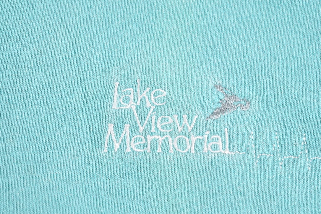 Vintage 1990s Lake view Memorial Quarter Zip Sweatshirt / Essential / Streetwear / 90s Santee Heavy Wight / Vintage Sweater / Made in USA