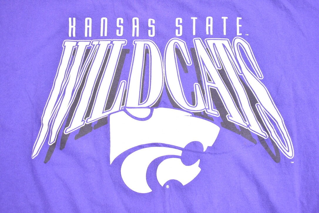 Vintage 1990s Hansas State Wildcats Collegiate T-Shirt / NCAA Tee / Americana / Sportswear / Vintage Collegiate T Shirt