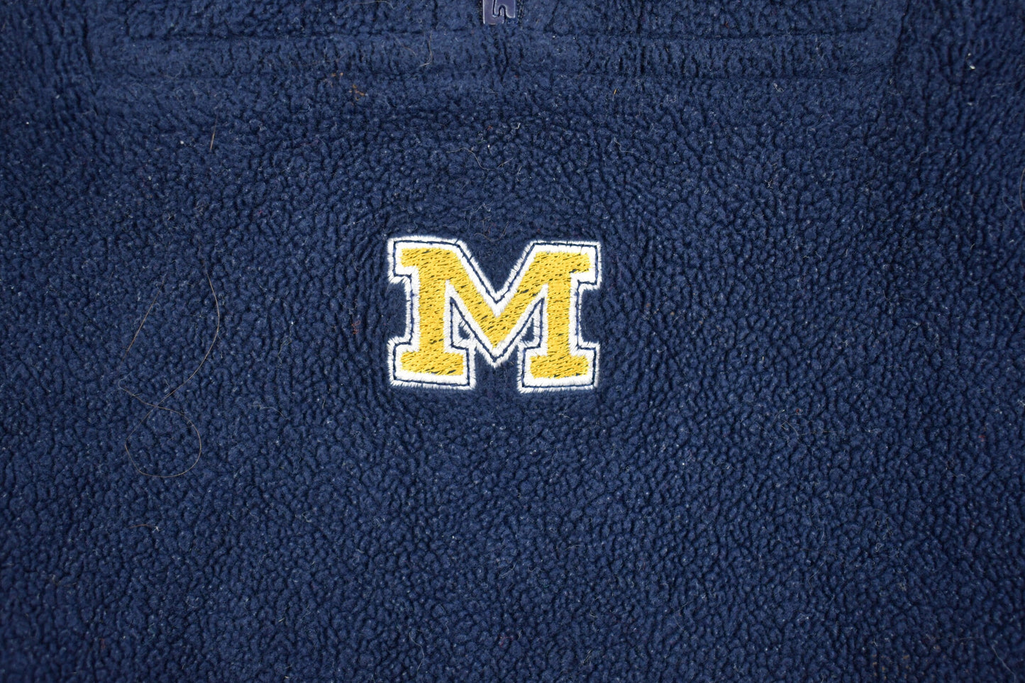 Vintage 1990s Michigan Wolverines NFL Quarter Zip Fleece / Football / Sportswear / Americana / Lee Sport Fleece