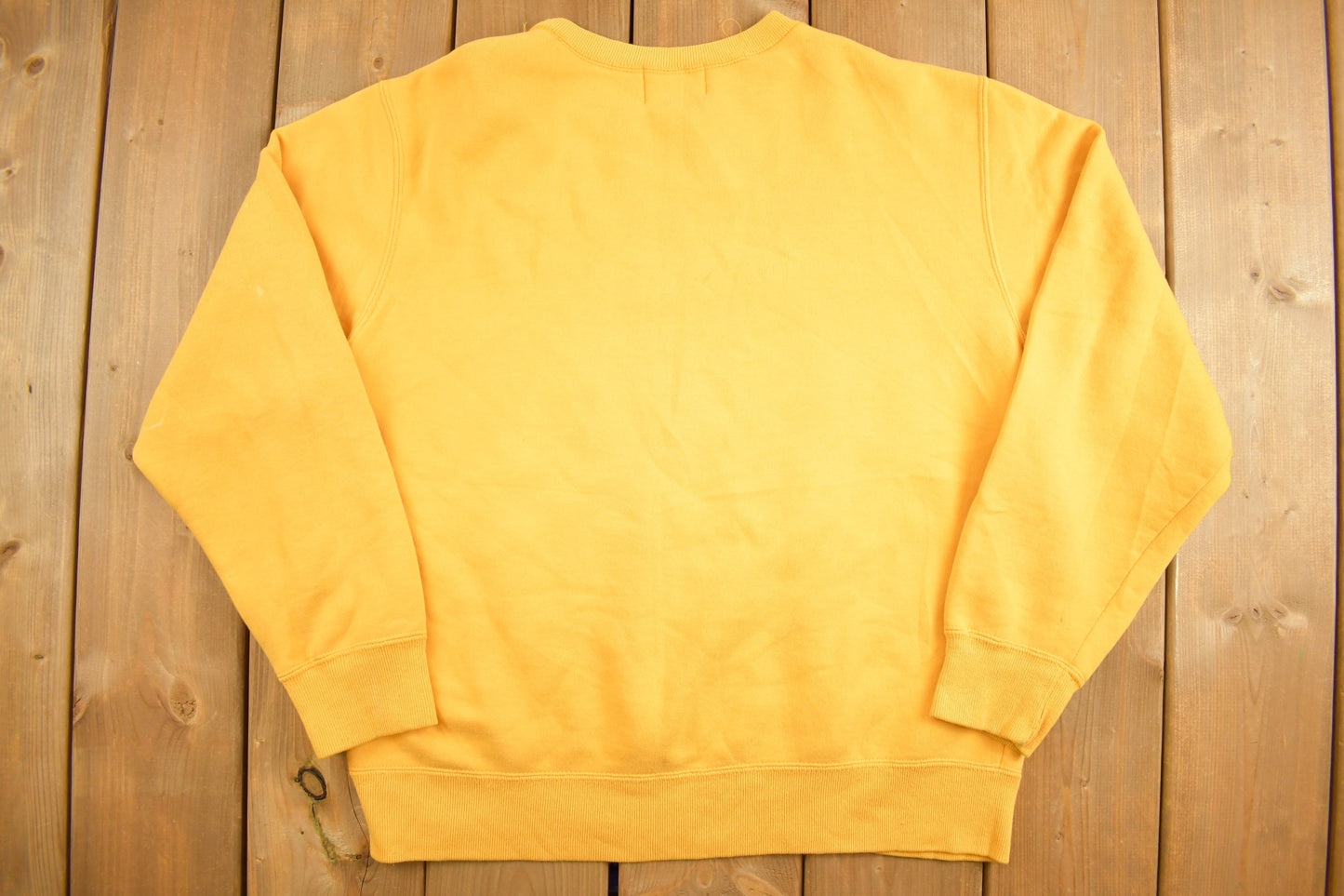 Vintage 1990s Roots Yellow Spellout Crewneck Sweatshirt / 90s Crewneck / Made In Canada / Streetwear / Embroidered