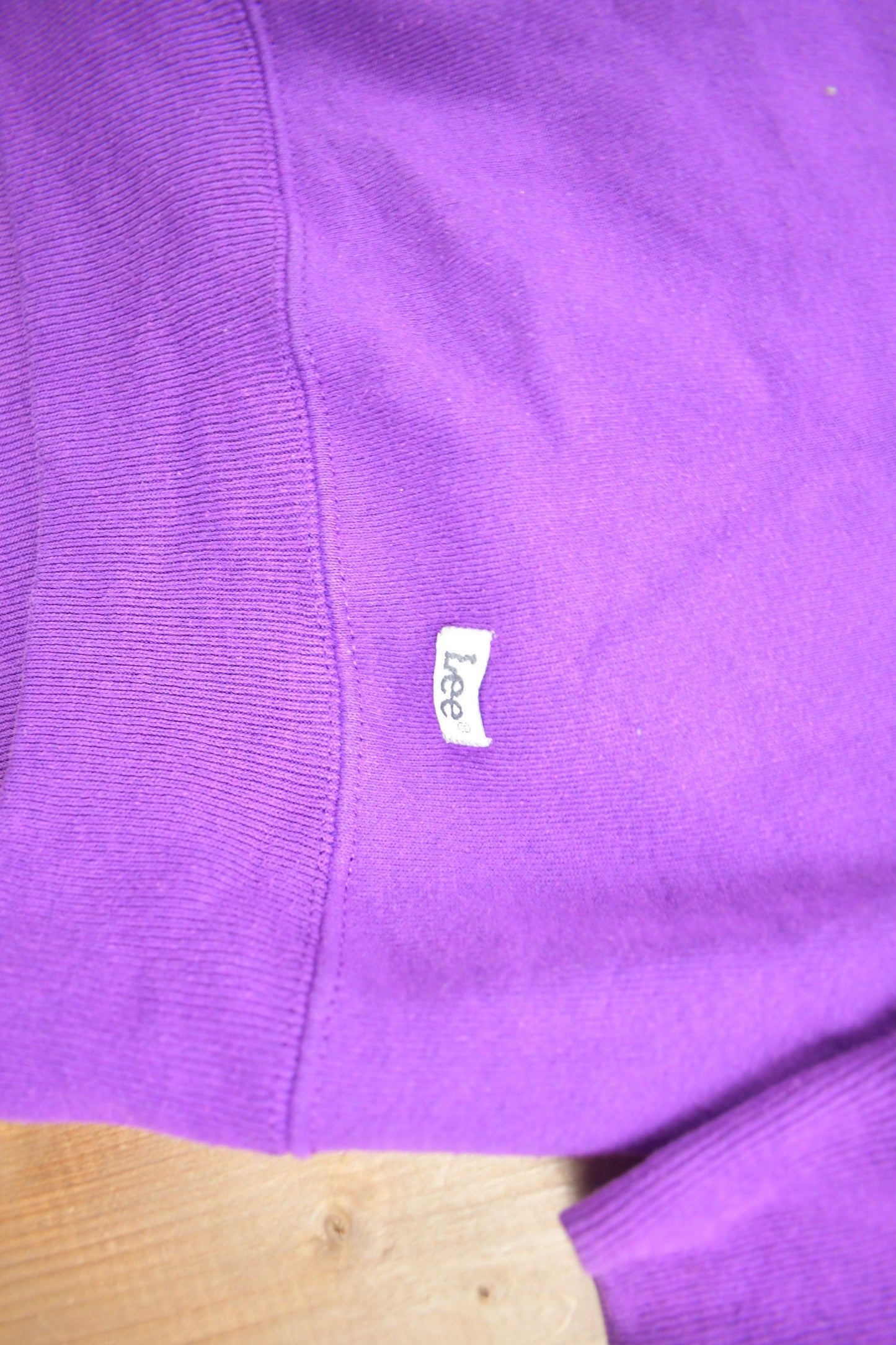 Vintage 1990s Lee Heavy Weight Blank Crewneck Sweatshirt / 90s Crewneck / Made In USA / Streetwear / Purple Blank Crewneck