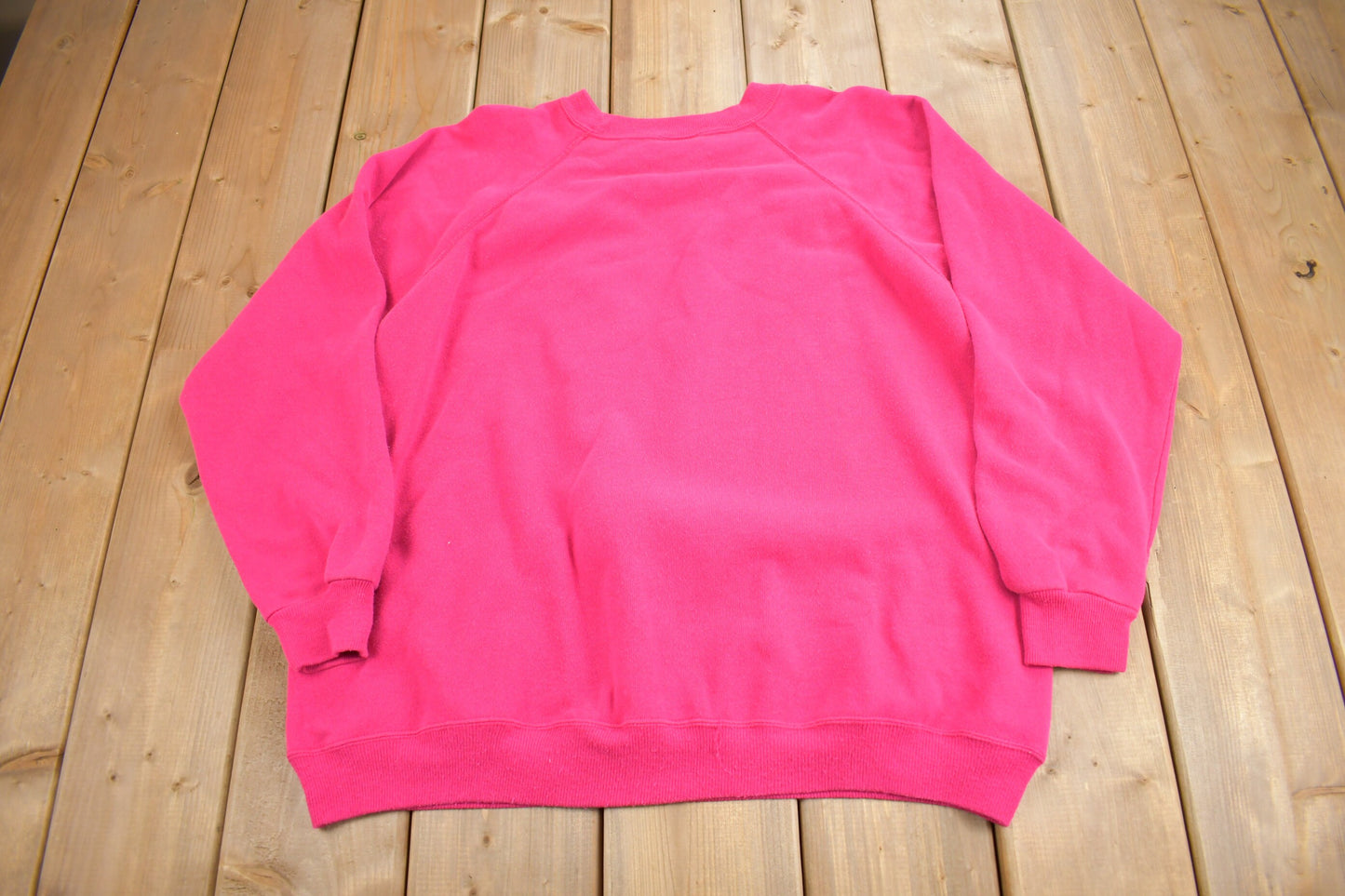 Vintage 1990s Pink Blank Hanes Herway Crewneck Sweatshirt / 90s Crewneck / Women's / Essential / Streetwear / 90s Blank