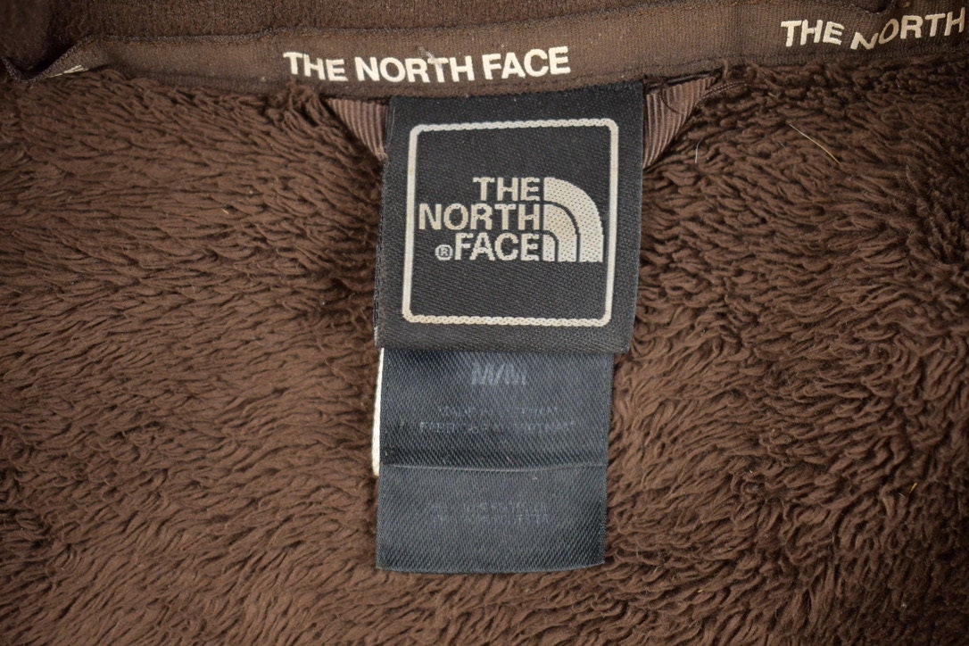 Vintage 1990s The North Face Brown Fleece Sweater / Outdoorsman / 90s Sweater / Streetwear / Hiking / Fleece Zip up / Full Zip /