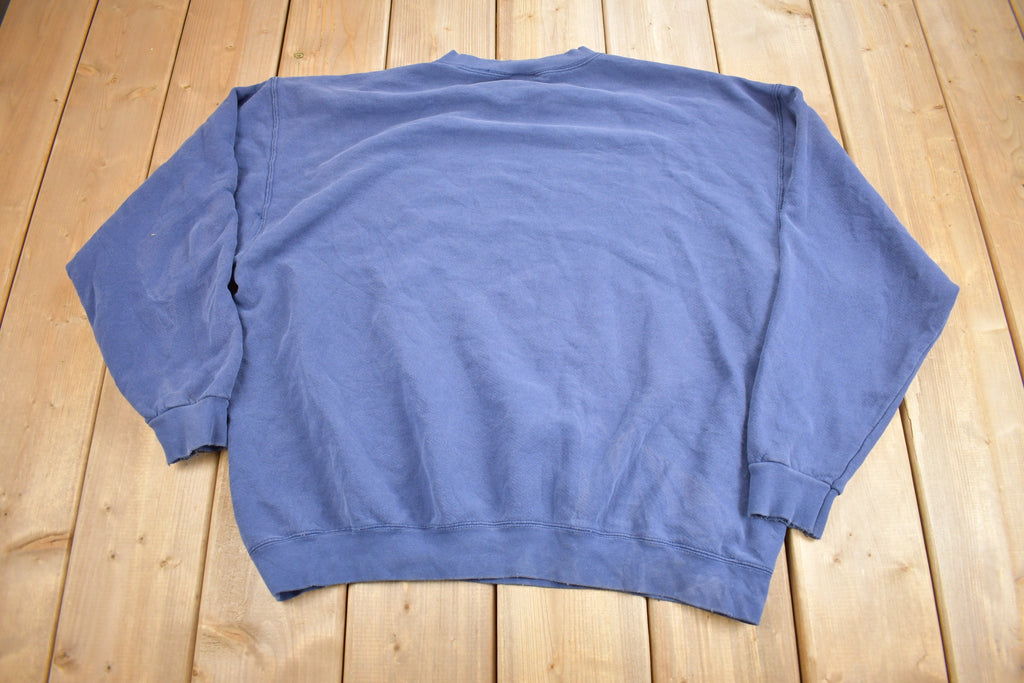 Vintage 1990s Nike Distressed Mini Logo Crewneck Sweatshirt