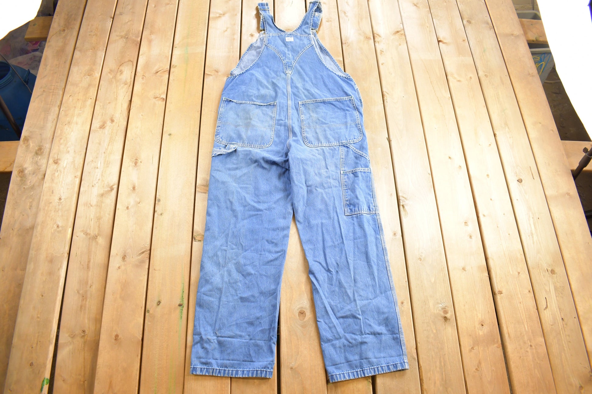 Vintage 1990s Liberty Jeans Denim Overalls Size 40 x 30.5