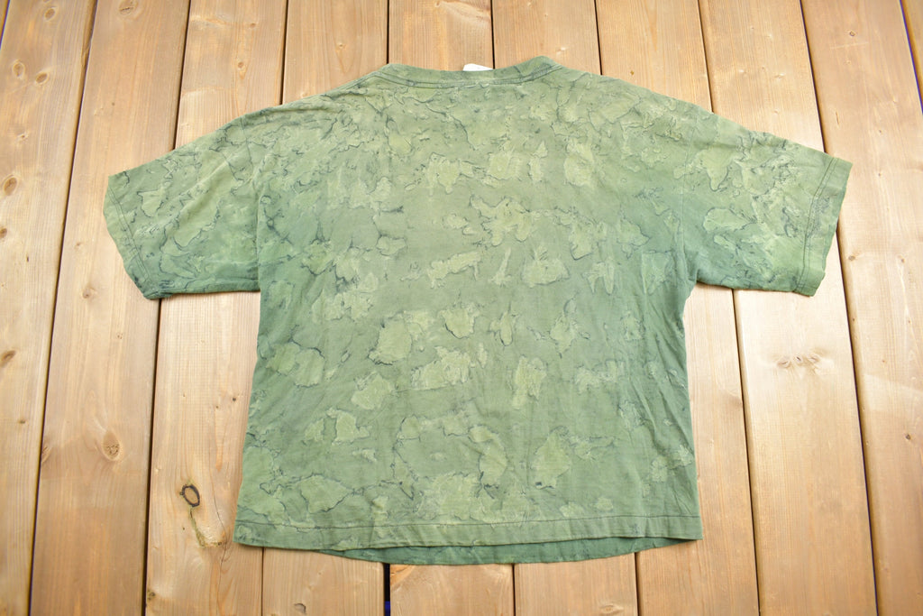 Vintage Y2K Wolf Theme Graphic Tie Dye T-Shirt