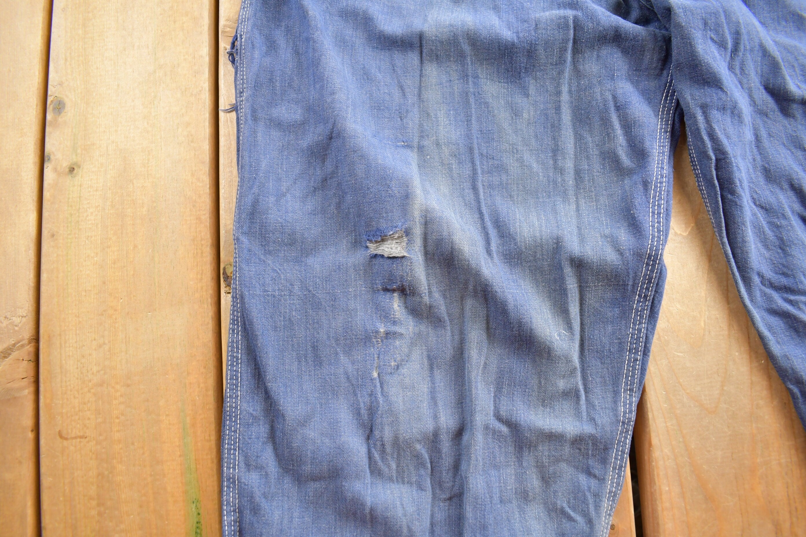 Vintage 1970s Big B Brotherhood Denim Overalls Size 42 x 30