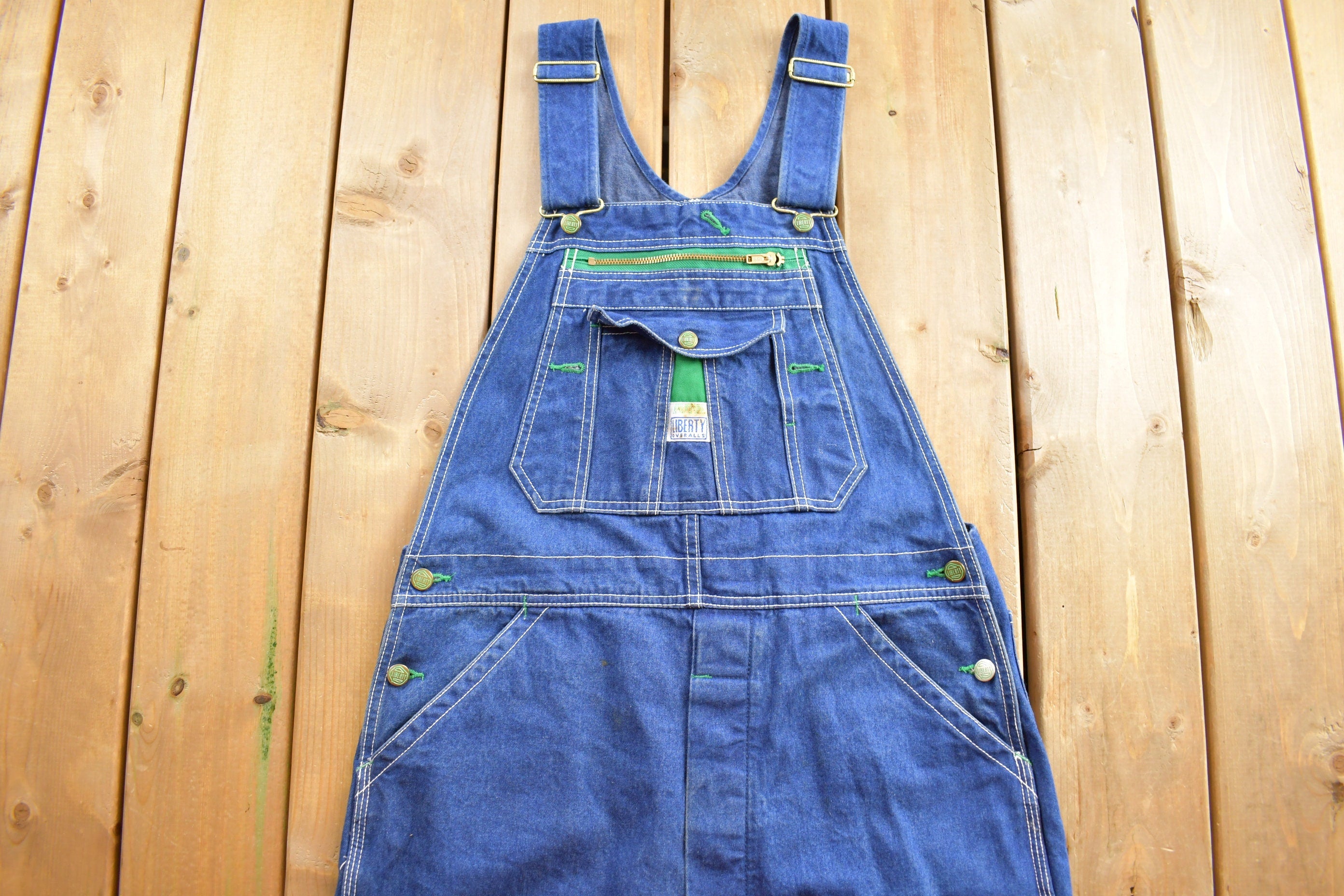 Vintage 1990s Liberty Denim Jean Overalls Size 36 x 30.5