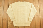 Vintage 1990s 3D Cable Knit Sweater
