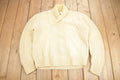Vintage 1960s Homes Of Donegal 100% Wool Cable Knit Sweater