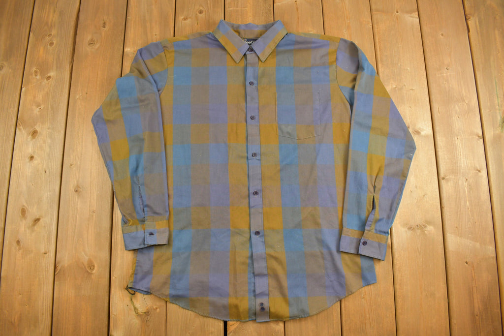 Vintage 1970s DeeCee Plaid Button-Up Shirt