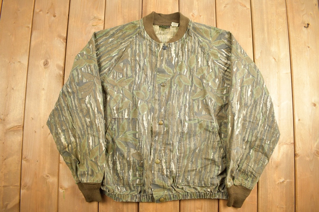 Vintage 1990s Liberty Camo Light Bomber Jacket