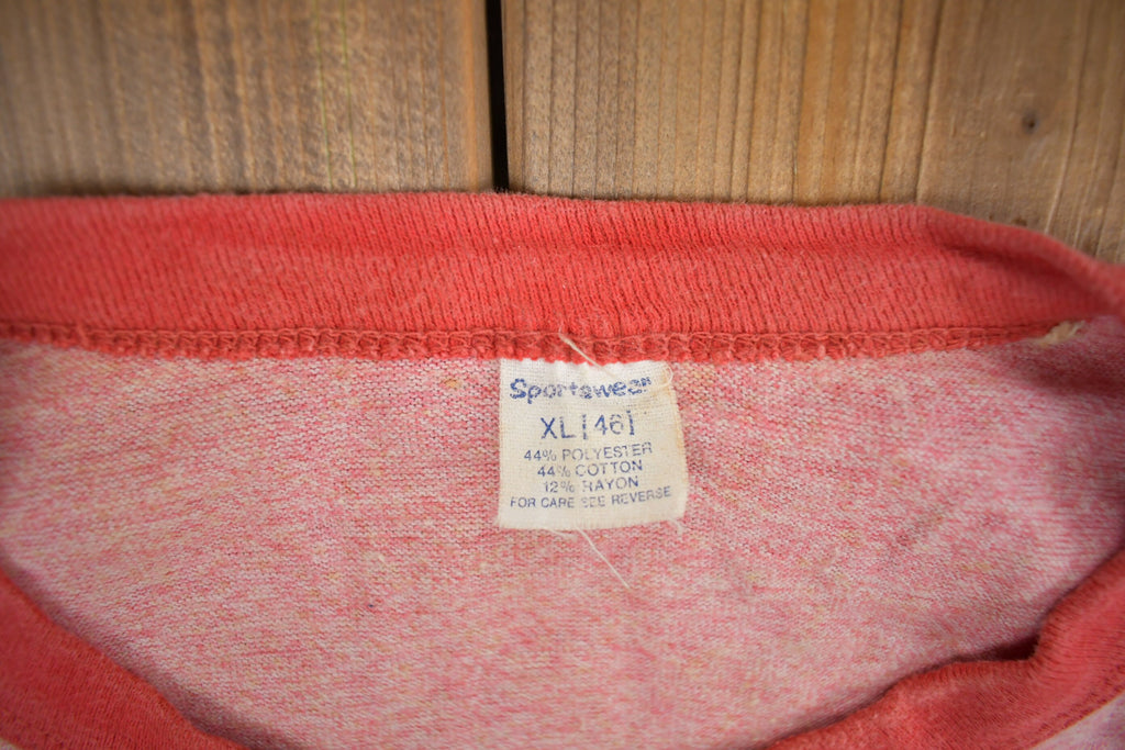 Vintage 1960s UFFDA Graphic Ringer T Shirt