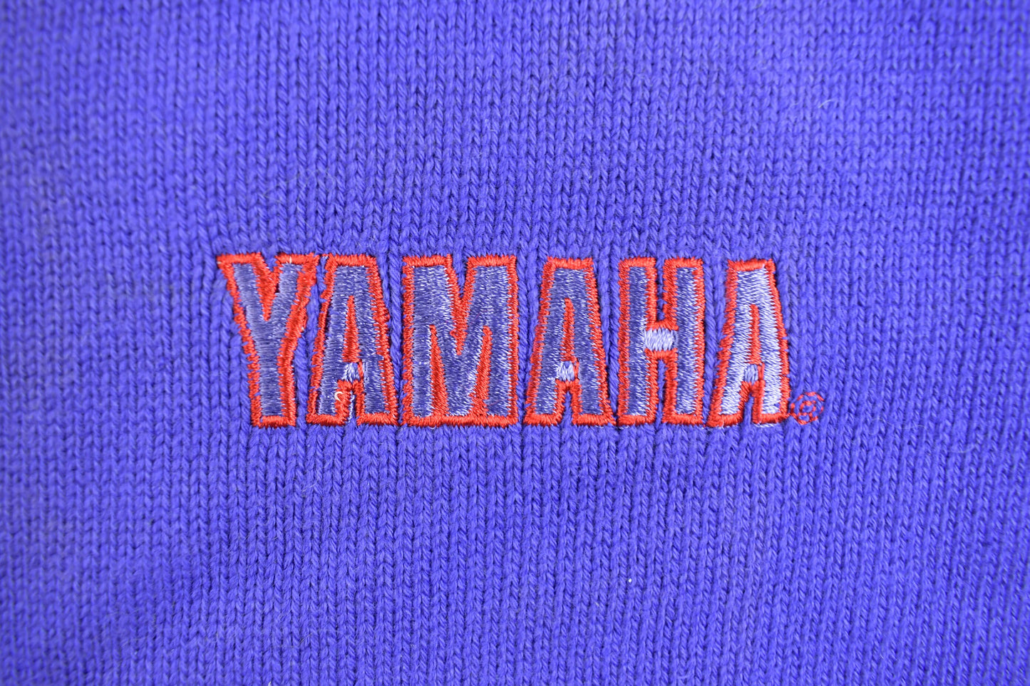 Vintage 1990s Yamaha Knitted Crewneck Sweater / Vintage 90s Crewneck / Embroidered / Sweatshirt / Vintage Yamaha / Made In Canada